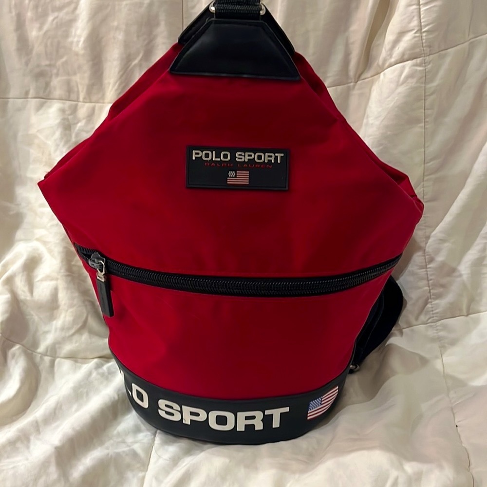 Polo by Ralph Lauren Red and Black Backpack